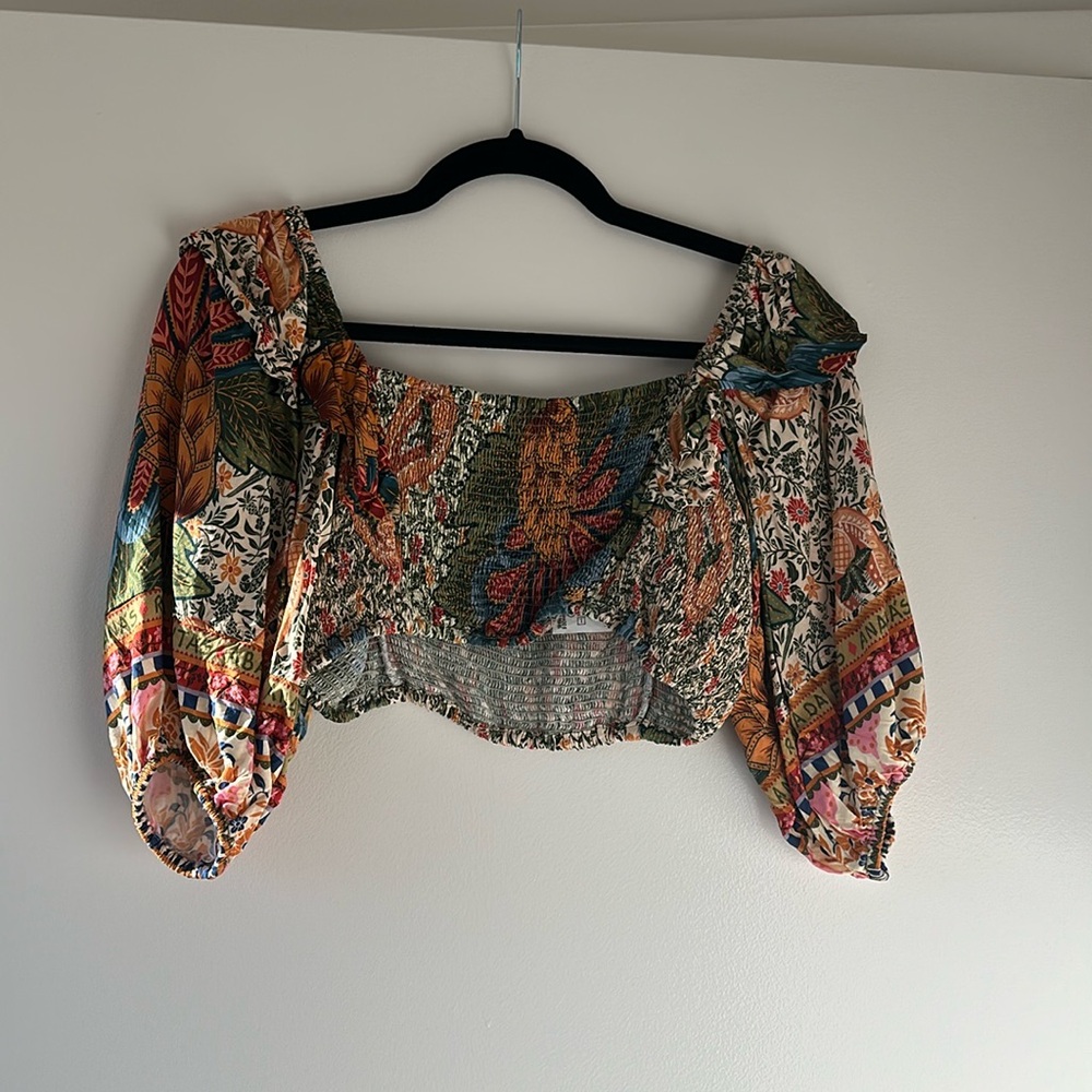 Farm Rio colorful crop top